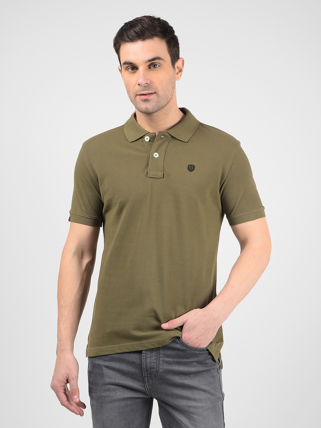 Numero Uno Men Solid Green T-Shirt